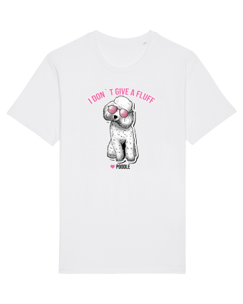 I DON`T GIVE A FLUFF - PUDEL White