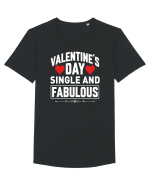 pentru îndrăgostiți - Valentines day single and fabulous Tricou mânecă scurtă guler larg Bărbat Skater