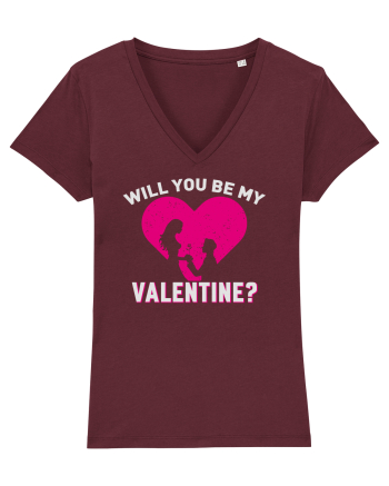 pentru îndrăgostiți - Will you be my valentine Burgundy