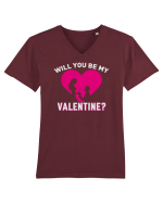 pentru îndrăgostiți - Will you be my valentine Tricou mânecă scurtă guler V Bărbat Presenter