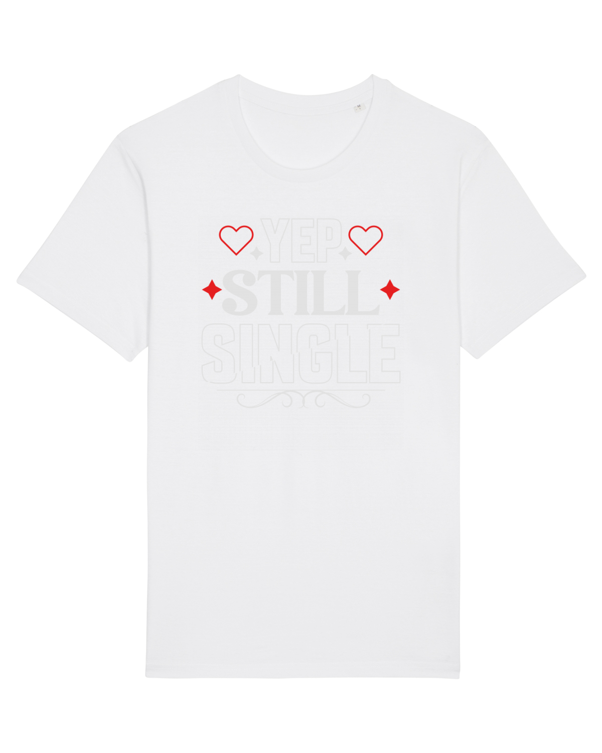 Tricou mânecă scurtă Unisex Rocker White