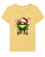 în stil chic Grinch - Fashionistă îndrăgostită și rebelă v1 Tricou mânecă scurtă guler larg fitted Damă Expresser