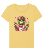 în stil chic Grinch - Fashionistă îndrăgostită și rebelă v10 Tricou mânecă scurtă guler larg fitted Damă Expresser