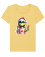 în stil chic Grinch - Fashionistă îndrăgostită și rebelă v12 Tricou mânecă scurtă guler larg fitted Damă Expresser