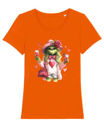 în stil chic Grinch - Fashionistă îndrăgostită și rebelă v2 Bright Orange