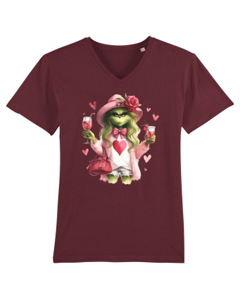 în stil chic Grinch - Fashionistă îndrăgostită și rebelă v2 Burgundy
