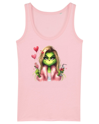 în stil chic Grinch - Fashionistă îndrăgostită și rebelă v3 Cotton Pink