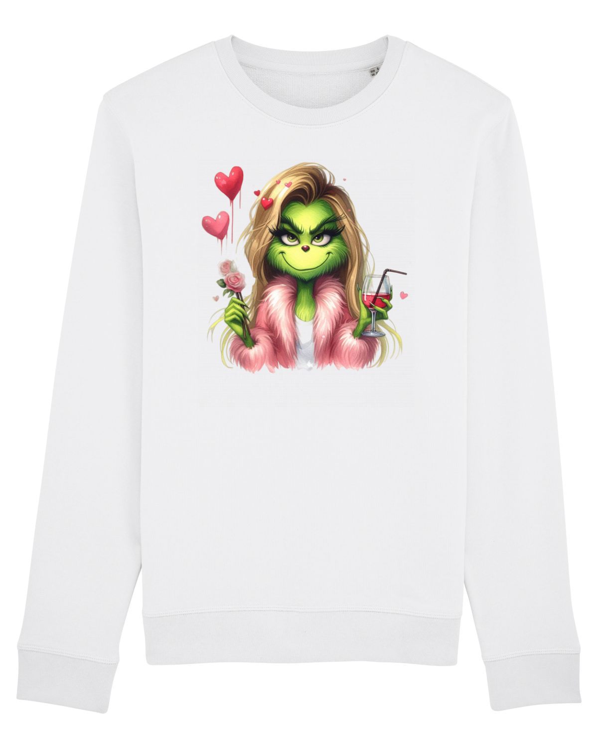 Bluză mânecă lungă Unisex Rise White