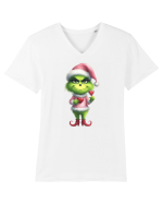 în stil chic Grinch - Fashionistă îndrăgostită și rebelă v5 Tricou mânecă scurtă guler V Bărbat Presenter