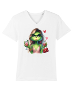 în stil chic Grinch - Fashionistă îndrăgostită și rebelă v8 Tricou mânecă scurtă guler V Bărbat Presenter