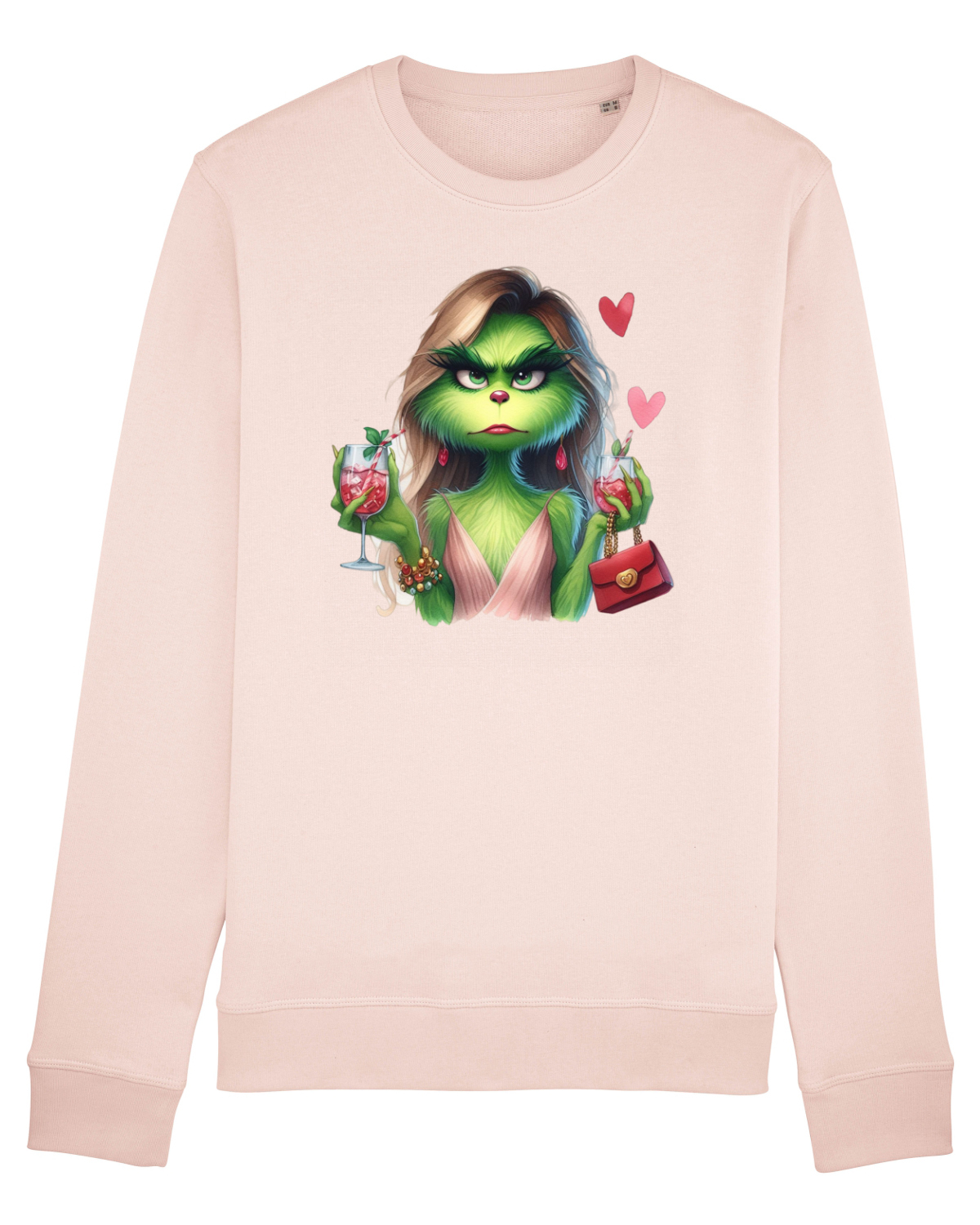 Bluză mânecă lungă Unisex Rise Candy Pink