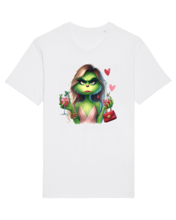 în stil chic Grinch - Fashionistă îndrăgostită și rebelă v8 White