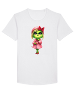 în stil chic Grinch - Fashionistă îndrăgostită și rebelă v9 Tricou mânecă scurtă guler larg Bărbat Skater