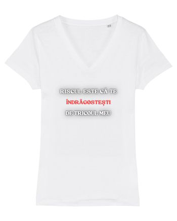 RISCUL SĂ TE ÎNDRĂGOSTEȘTI DE TRICOU White