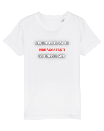 RISCUL SĂ TE ÎNDRĂGOSTEȘTI DE TRICOU White