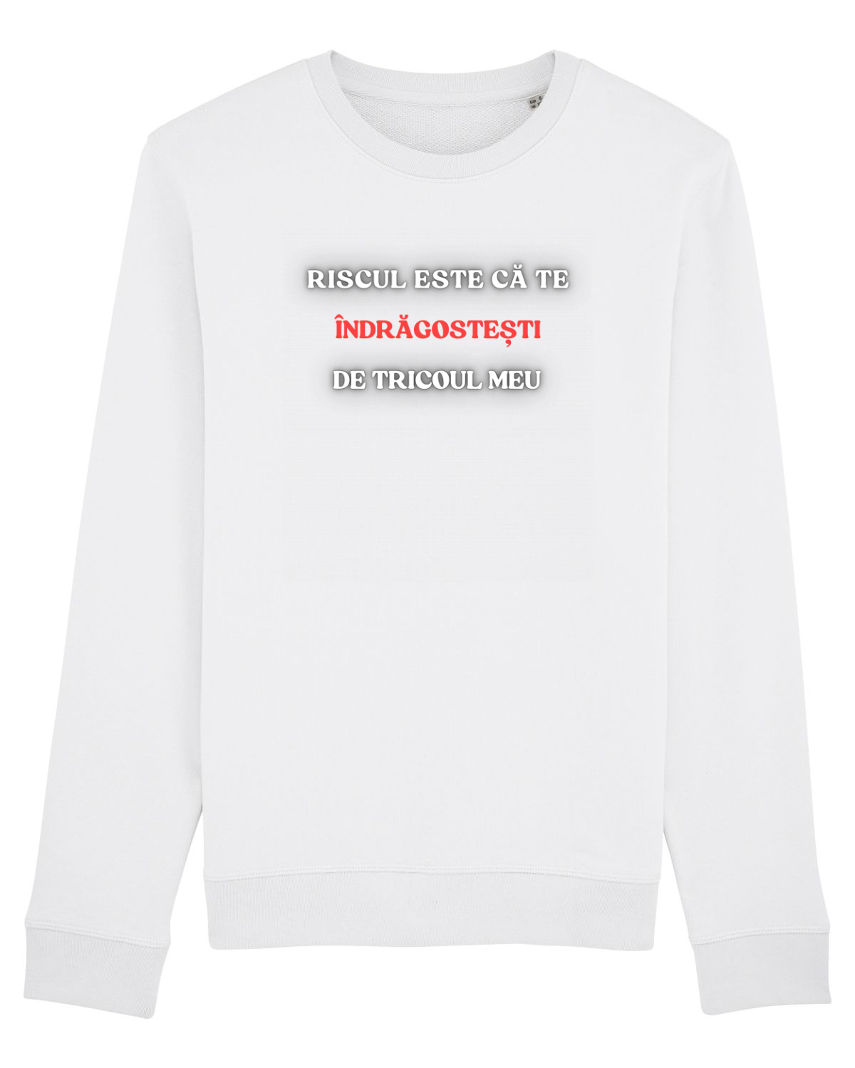 Bluză mânecă lungă Unisex Rise White