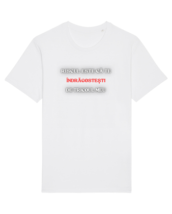 RISCUL SĂ TE ÎNDRĂGOSTEȘTI DE TRICOU White