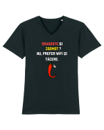 DRAGOSTE ȘI ZGOMOT? Tricou mânecă scurtă guler V Bărbat Presenter