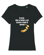 DESCHID O PUNGĂ DE CHIPSURI Tricou mânecă scurtă guler larg fitted Damă Expresser