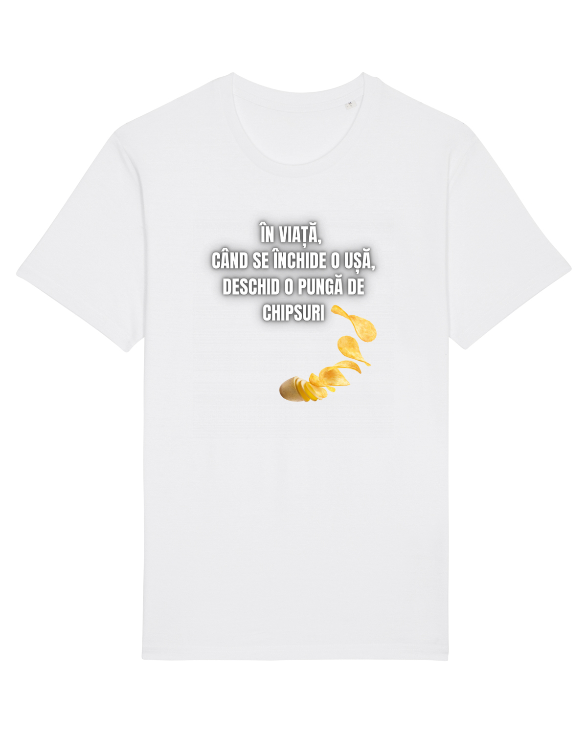 Tricou mânecă scurtă Unisex Rocker White