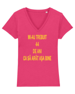 ANIVERSARE 44 DE ANI  Tricou mânecă scurtă guler V Damă Evoker
