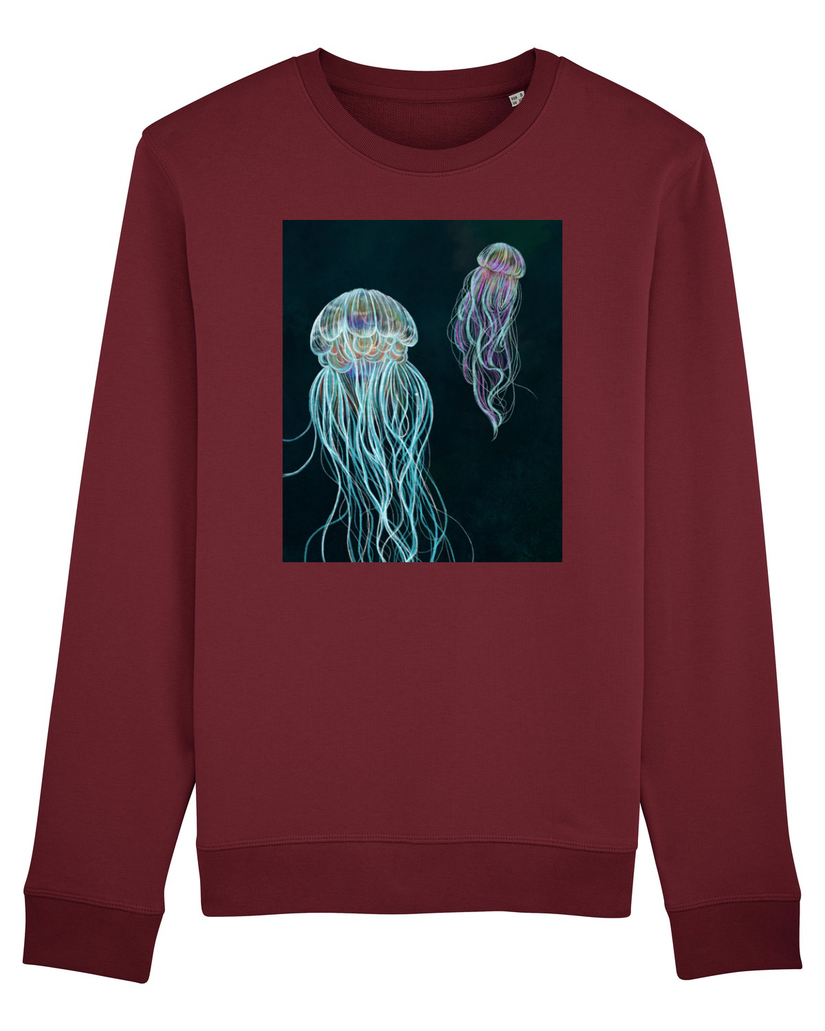 Bluză mânecă lungă Unisex Rise Burgundy