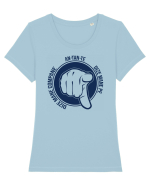 AN-TAN-TE DIZE MANE PE Tricou mânecă scurtă guler larg fitted Damă Expresser