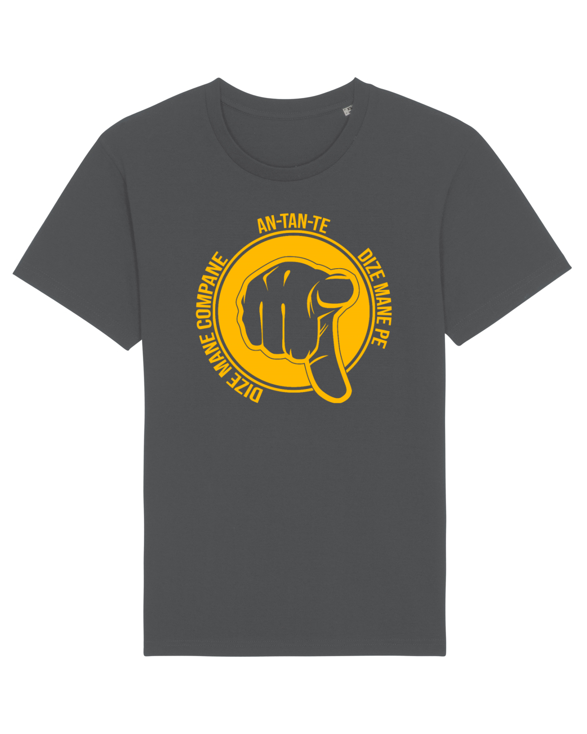 Tricou mânecă scurtă Unisex Rocker Anthracite