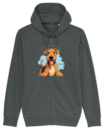 NUP! MAI BINE NE JUCAM! - AIREDALE TERRIER Anthracite