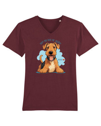 NUP! MAI BINE NE JUCAM! - AIREDALE TERRIER Burgundy