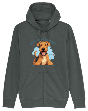 NUP! MAI BINE NE JUCAM! (ENGLEZA) - AIREDALE TERRIER 2 Anthracite