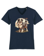 LAS` PE MINE! CIOBANESC CARPATIN Tricou mânecă scurtă guler V Bărbat Presenter