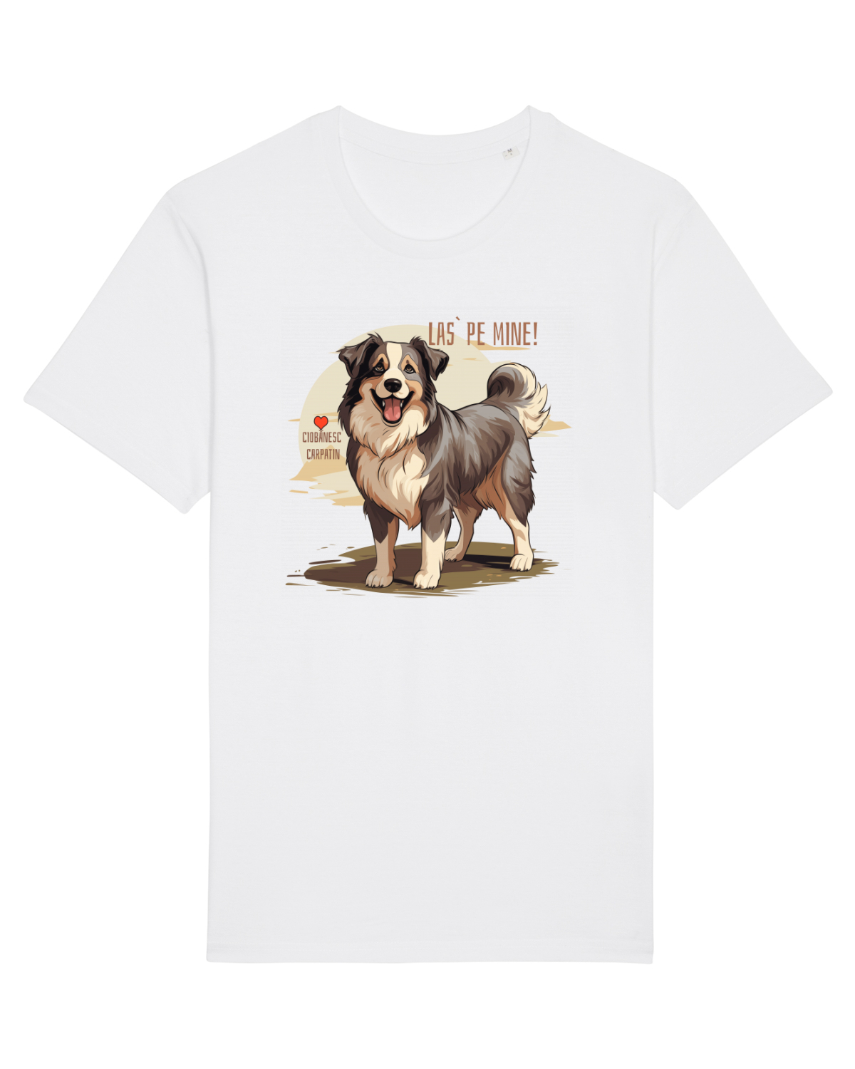 Tricou mânecă scurtă Unisex Rocker White