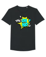 Oh No! Tricou mânecă scurtă guler larg Bărbat Skater