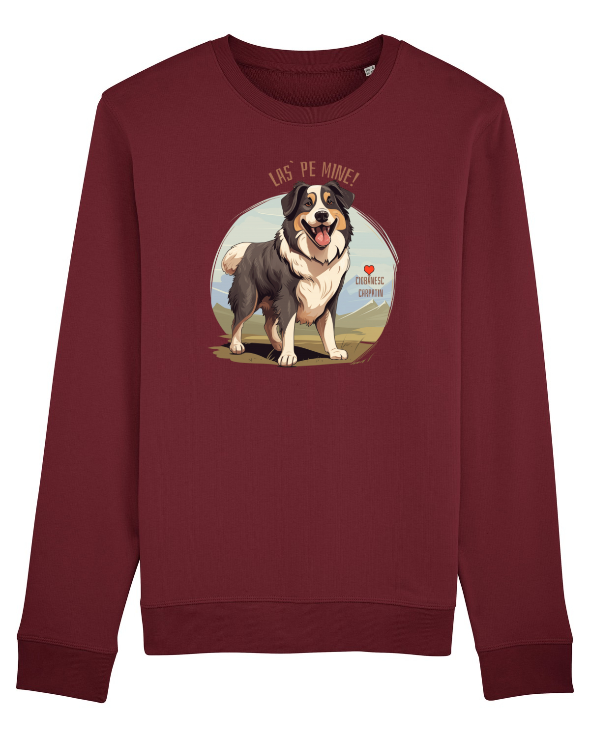 Bluză mânecă lungă Unisex Rise Burgundy