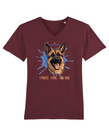 I PROTEC I ATAC I LUV SNAC - GERMAN SHEPERD Burgundy