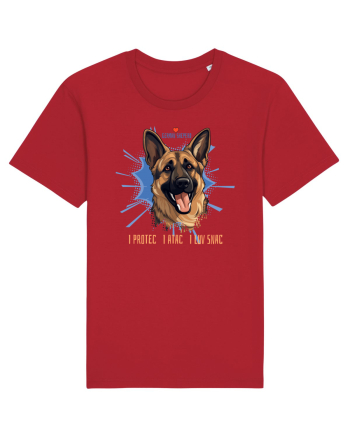 I PROTEC I ATAC I LUV SNAC - GERMAN SHEPERD Red