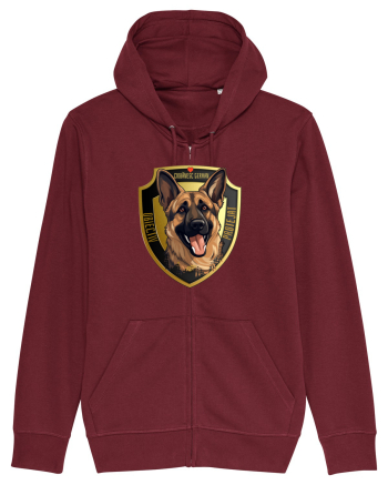 OBIECTIV PROTEJAT - GERMAN SHEPERD Burgundy