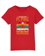 pt pasionații de drone - A bad day flying is better than a good day working Tricou mânecă scurtă  Copii Mini Creator