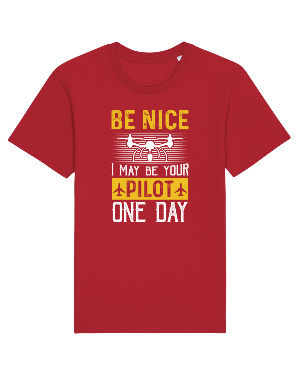 Tricou mânecă scurtă Unisex Rocker Red