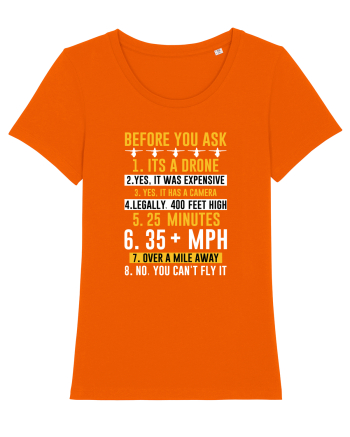 pt pasionații de drone - Before you ask, Its a drone Bright Orange