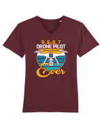 pt pasionații de drone - Best drone pilot ever Tricou mânecă scurtă guler V Bărbat Presenter
