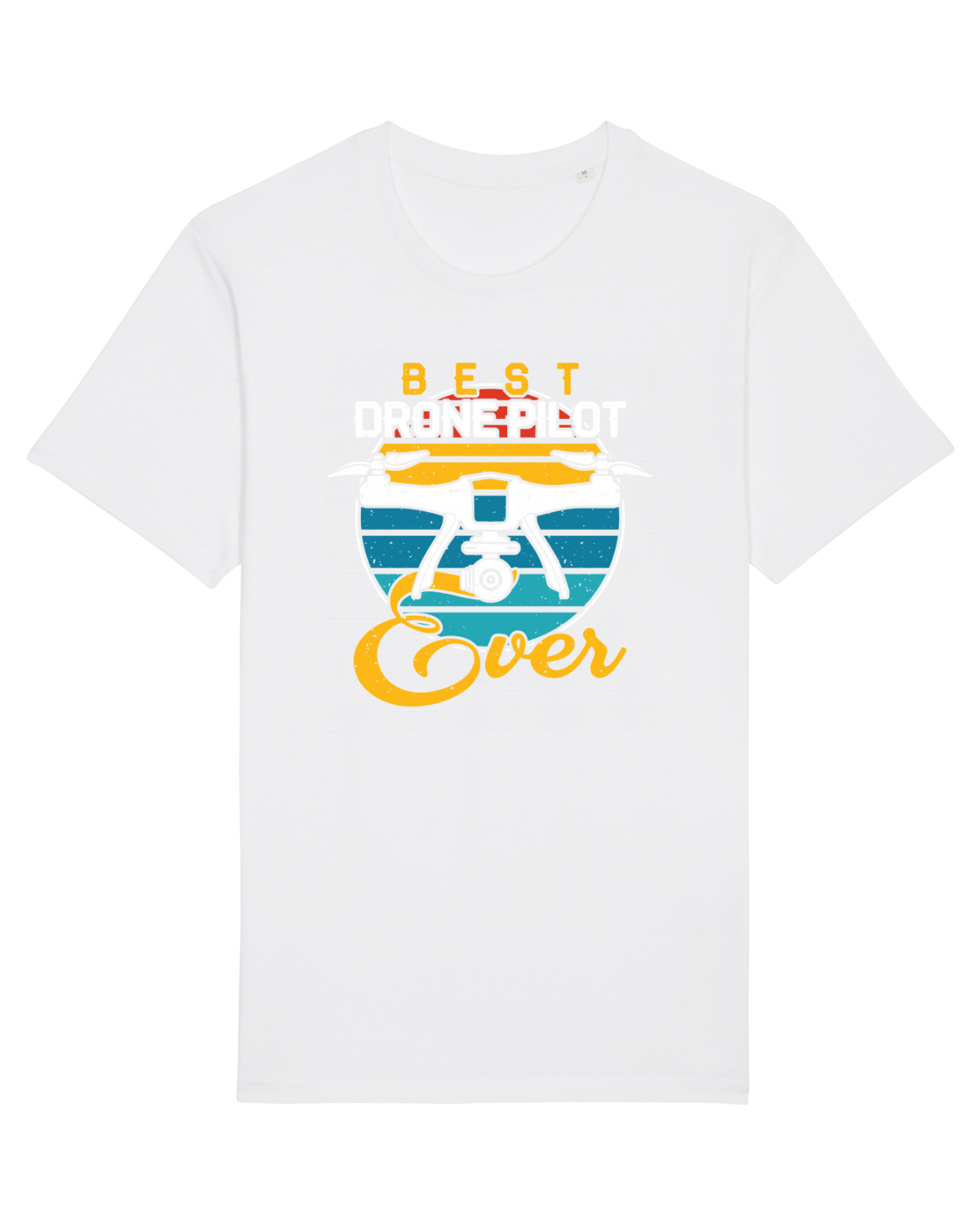 Tricou mânecă scurtă Unisex Rocker White