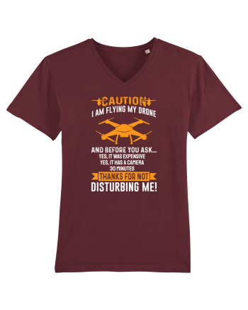 pt pasionații de drone - Caution I am flying my drone Burgundy