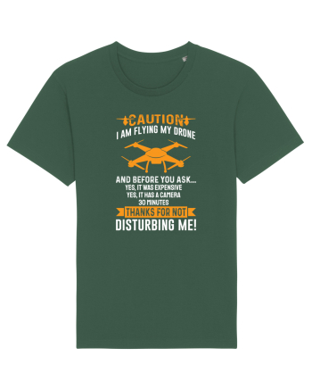 pt pasionații de drone - Caution I am flying my drone Bottle Green