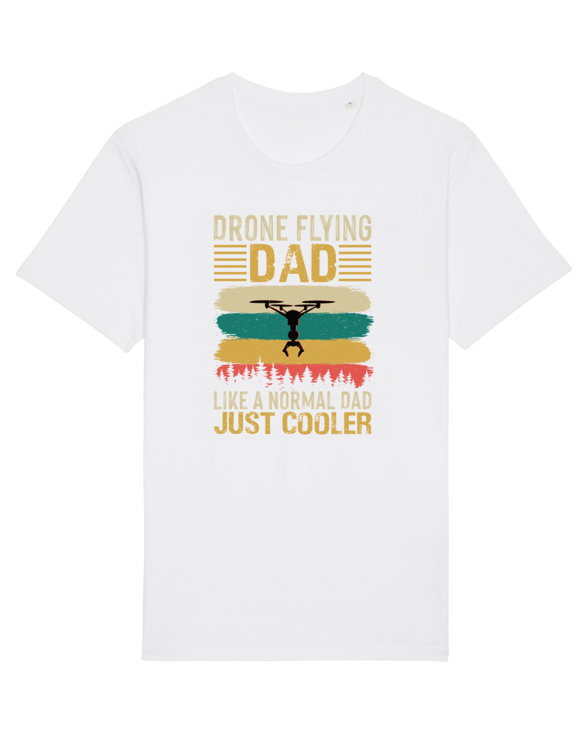 Tricou mânecă scurtă Unisex Rocker White