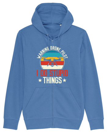 pt pasionații de drone - Drone pilot - I do stupid things Bright Blue