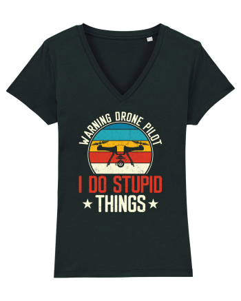 pt pasionații de drone - Drone pilot - I do stupid things Black