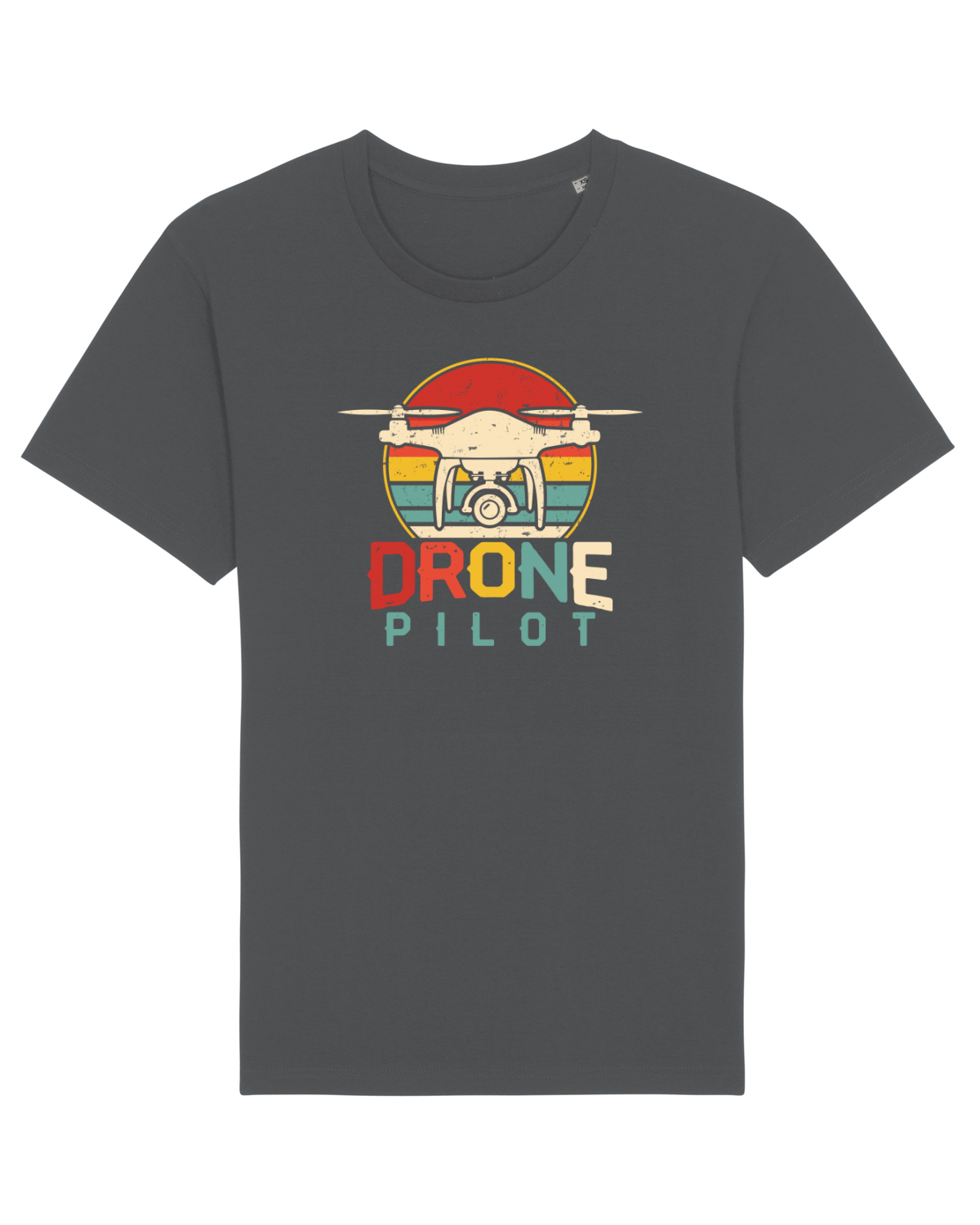 Tricou mânecă scurtă Unisex Rocker Anthracite