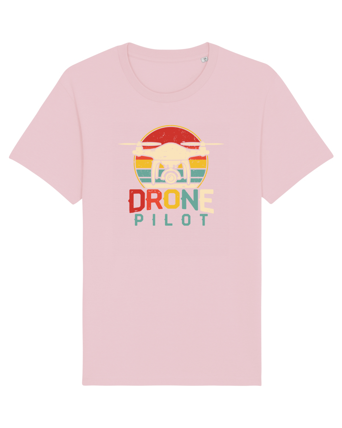 Tricou mânecă scurtă Unisex Rocker Cotton Pink
